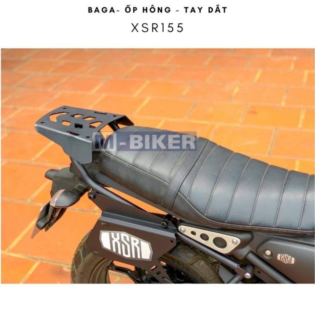 Baga XSR155 Yamaha có vị trí gắn ốp hông và túi treo hông. ốp chắn bùn, tay dăc xsr155