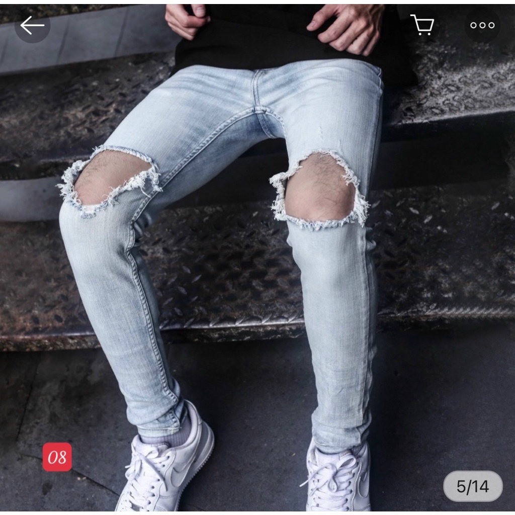 Quần Jean Nam Chất Bò XuMon Rách Xước Mạnh Năng Động Hàng Đầu Hàng Chuẩn Shop Hàng Sỉ Giá Xưởng Thời Trang DRAU STORE