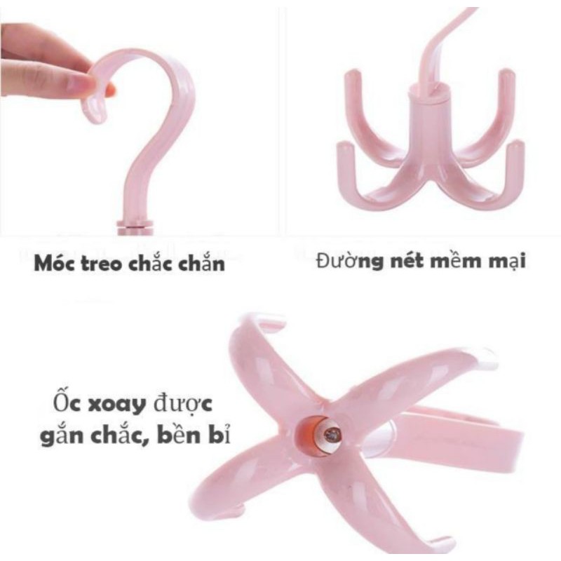 Móc treo đa năng 4 chân xoay