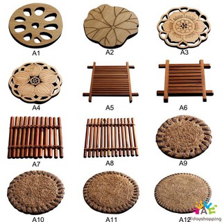 Miếng lót ly trà nhiều kích thước lựa chọn