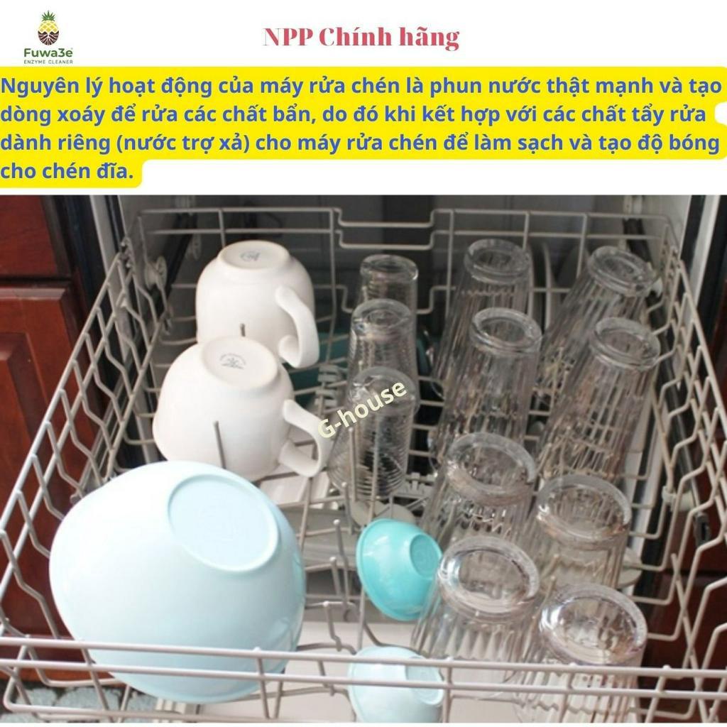 Nước làm bóng fuwa3e 500ml dùng cho Máy rửa bát,nước hỗ trợ xả máy 100% tự nhiên,Gel rửa chén cho máy rửa bát fuwa3e