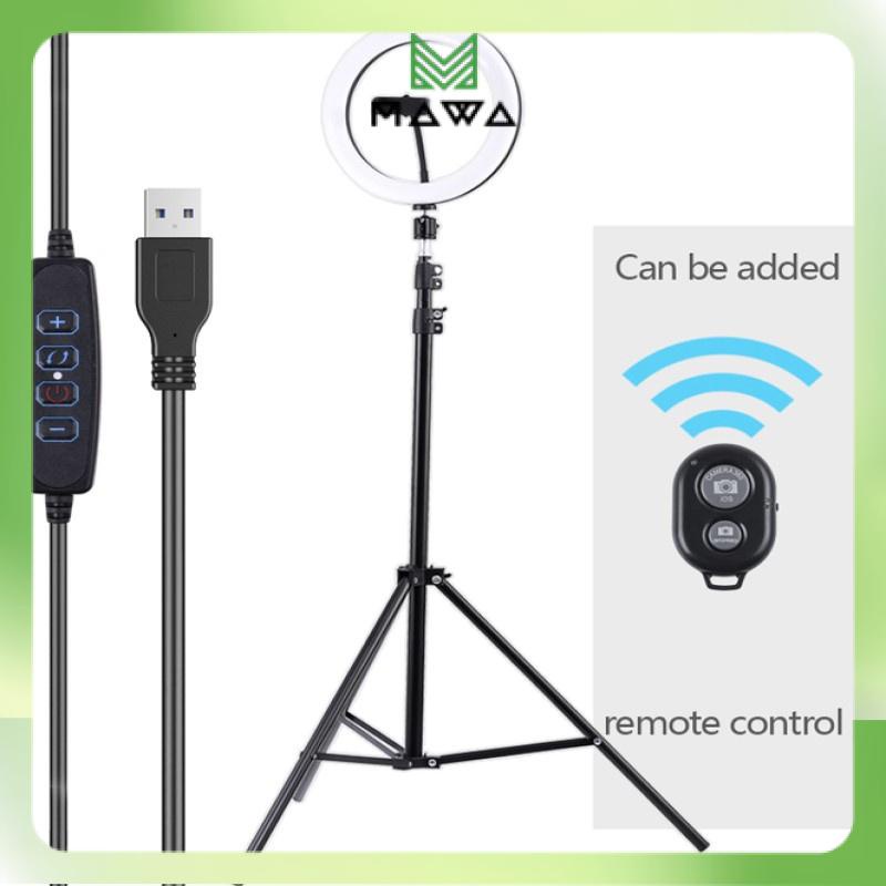 Tripod + Đèn led Livestream đường kính 26cm, phụ kiện hỗ trợ quay video, livestream tặng remote chụp ảnh