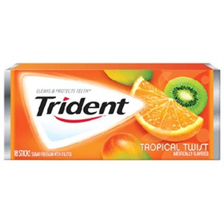 Kẹo cao su Trident Tropical Twist - Vị trái cây nhiệt đới