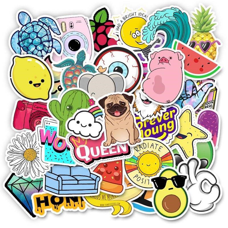 Set 50 tấm Sticker Chống Nước Size Lớn MÃ ST2054