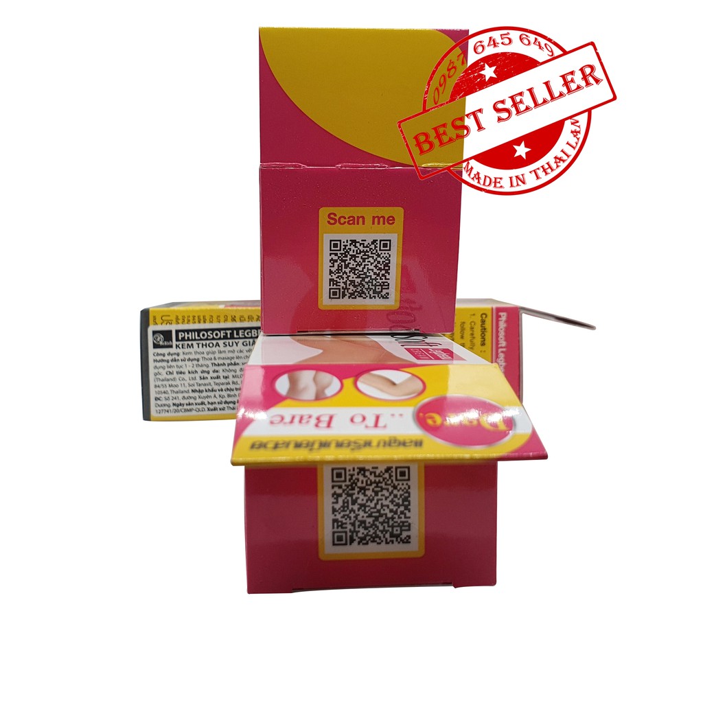 Kem Thoa Suy Giãn Tĩnh Mạch PhiloSoft Legbeau Cream 25g Thái Lan