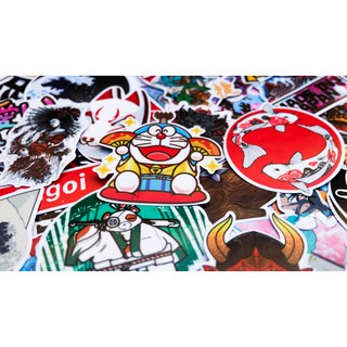 Combo 25 - 100 sticker trang trí Nhật Bản