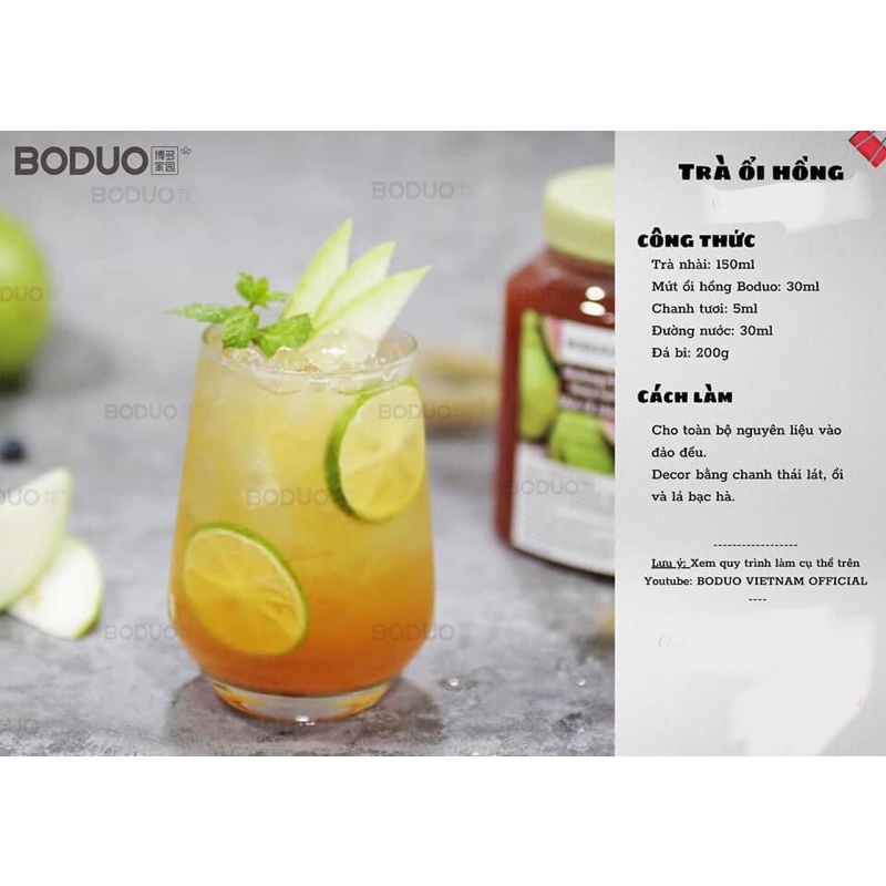 Mứt ổi hồng Boduo hộp 1kg