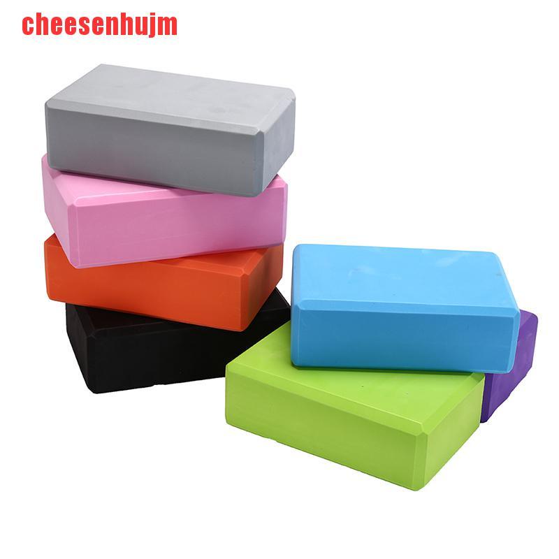 [cheesenhujm]yoga block exercise fitness sport props foam brick stretching aid pilates