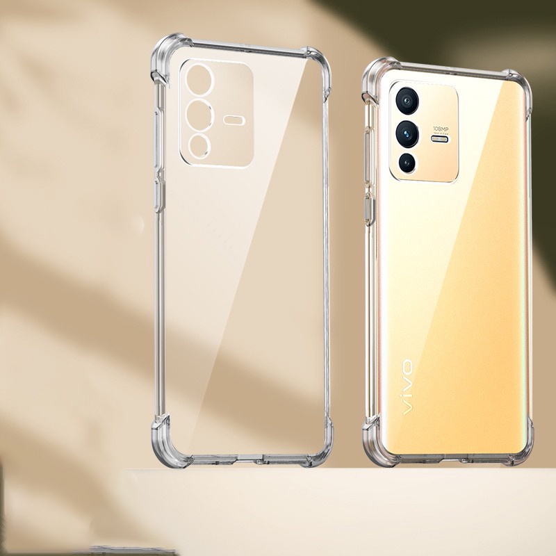 Ốp Điện Thoại TPU Mềm Trong Suốt Chống Sốc Cho Vivo V23 Pro V23E V21 V21E V20 Y21 Y21S Y33S Y53S Y51A