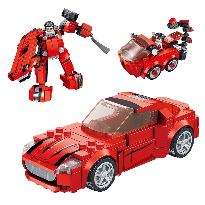 BỘ ĐỒ CHƠI XẾP HÌNH Mô Hình Xe OTO Biến Hình, Lắp Ghép Mô Hình Robot Biến Hình