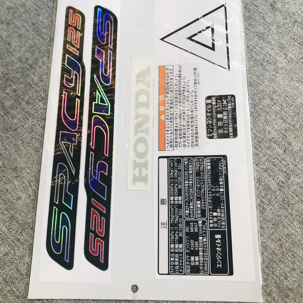 Tem dán xe SPACY 125CC ZIN