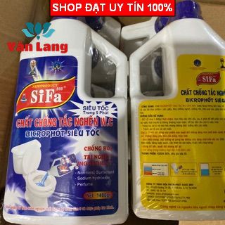 [Chống hơi trị nghẽn] Chất chống tắc nghẽn bồn cầu, thông cống SIFA 1400g siêu tốc