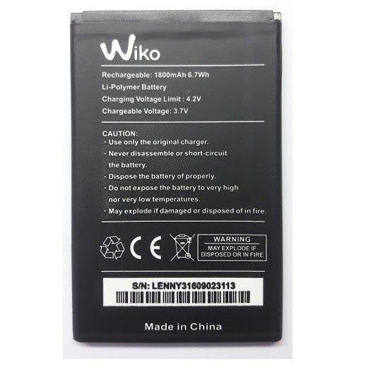 pin điện thoại wiko Sunny 2 Plus