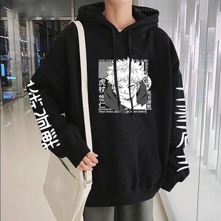 Áo Hoodie Tay Dài Oversize In Họa Tiết Anime Nhật Bản Manga Itadori Yuji Jujutsu Kaisen