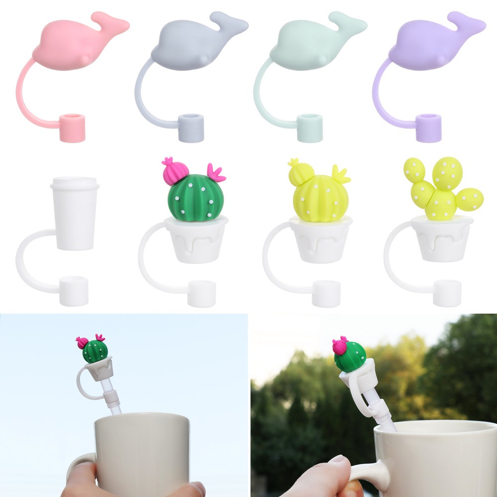 Nắp Đậy Ống Hút Chất Liệu Silicon Hoạ Tiết Hoạt Hình Dễ Thương | BigBuy360 - bigbuy360.vn