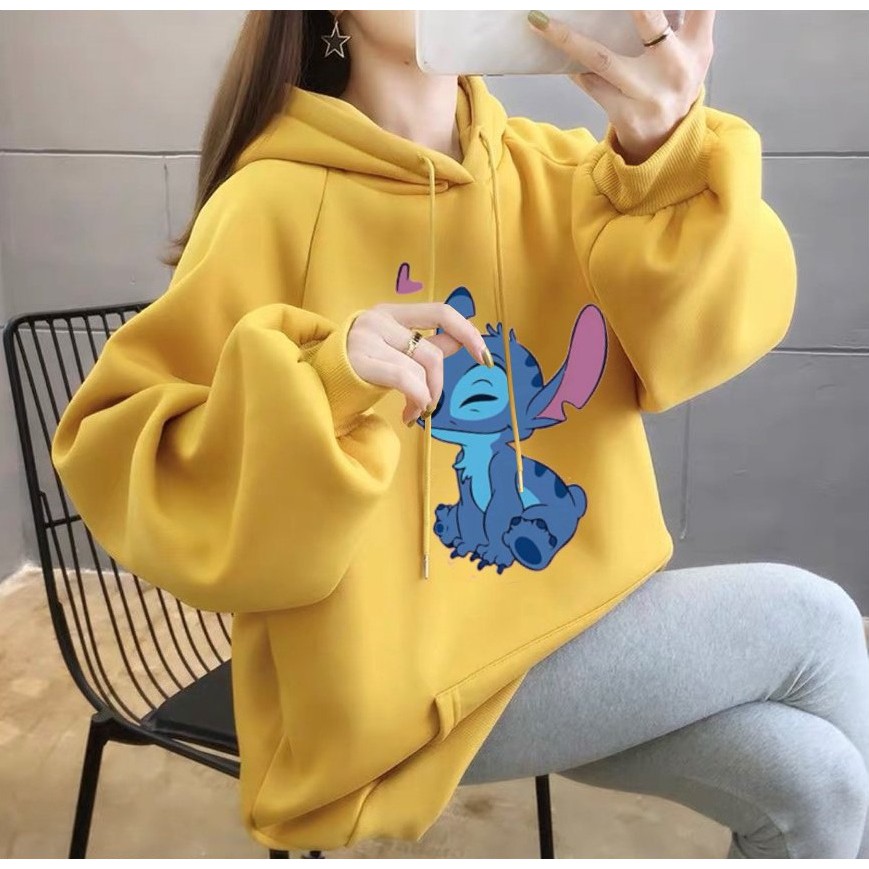 Áo Hoodie Nón Chui Trùm Đầu Nữ Nam Unisex Chất Vải Nỉ Poly Mèo Răng Nanh WAH073NO