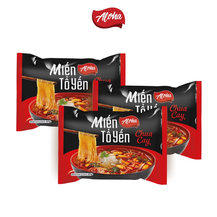 Miến tổ yến Aloha Chua cay ăn liền - 63gr