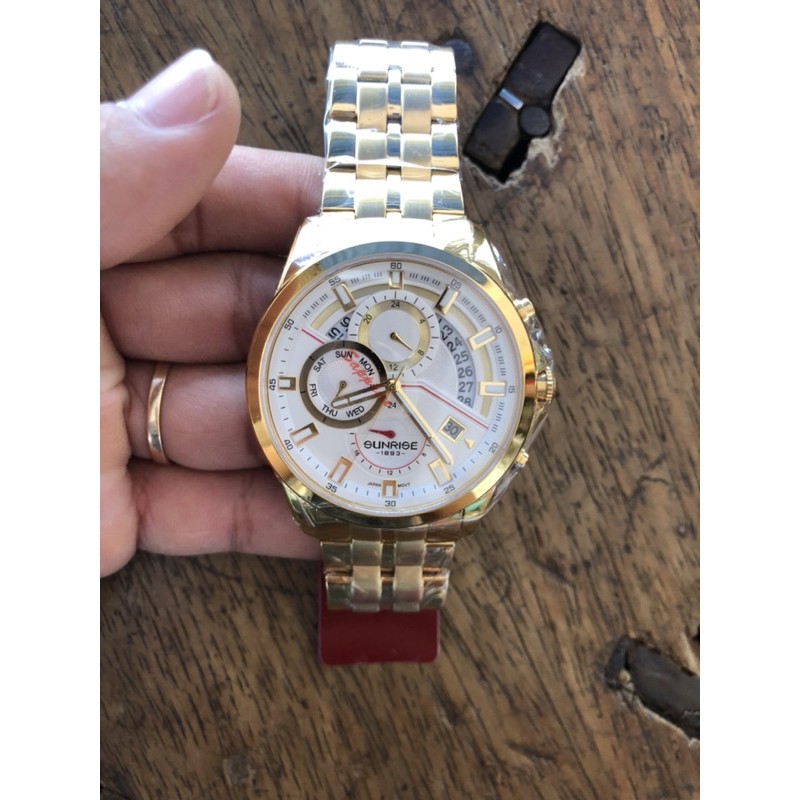 Đồng Hồ Nam Sunrise 1246SA 6kim, full box, sang trọng, lịch lãm
