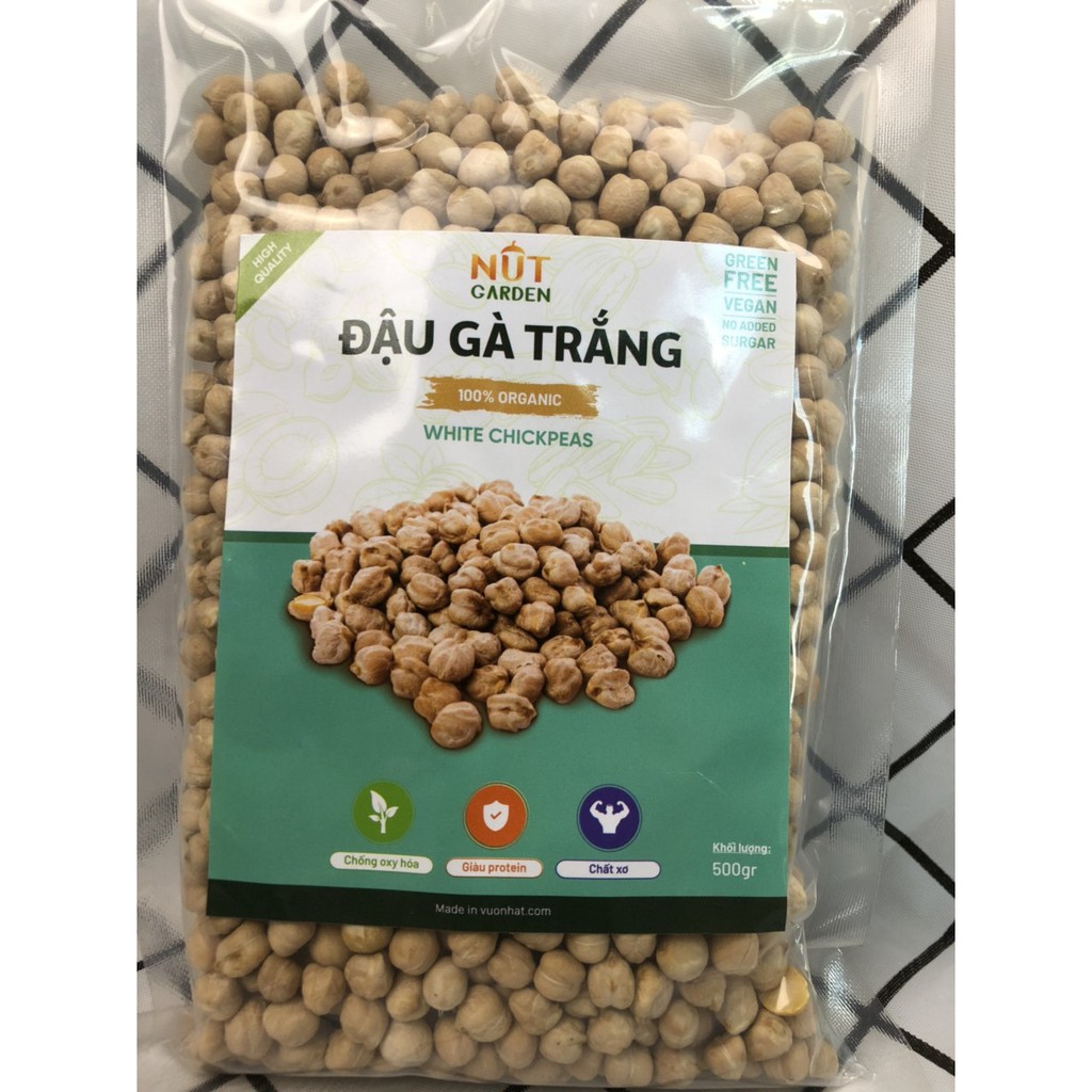 Hạt Đậu Gà Hữu Cơ Chickpeas Nut Garden - Nhập Khẩu Nam Mỹ - Túi 500gr, 1kg