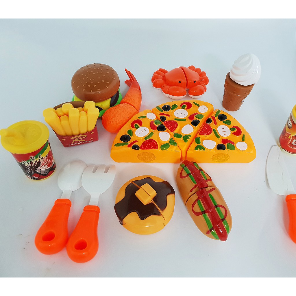 Bộ đồ chơi bánh Pizza 18 chi tiết