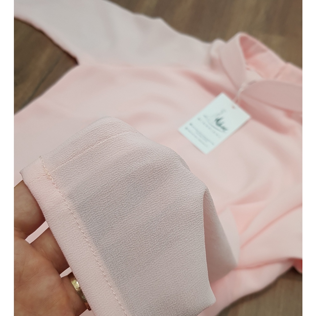 Ao Dài Truyền Thống Vải Chifon 4 tà Màu Hồng - Ao Dai Min | BigBuy360 - bigbuy360.vn