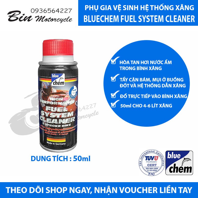 BLUECHEM FUEL SYSTEM CLEANER  50ml -  VỆ SINH HỆ THỐNG XĂNG