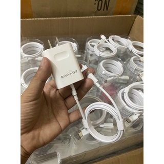 Combo củ sạc ravpower type c 30w rp-pc018 super-c series