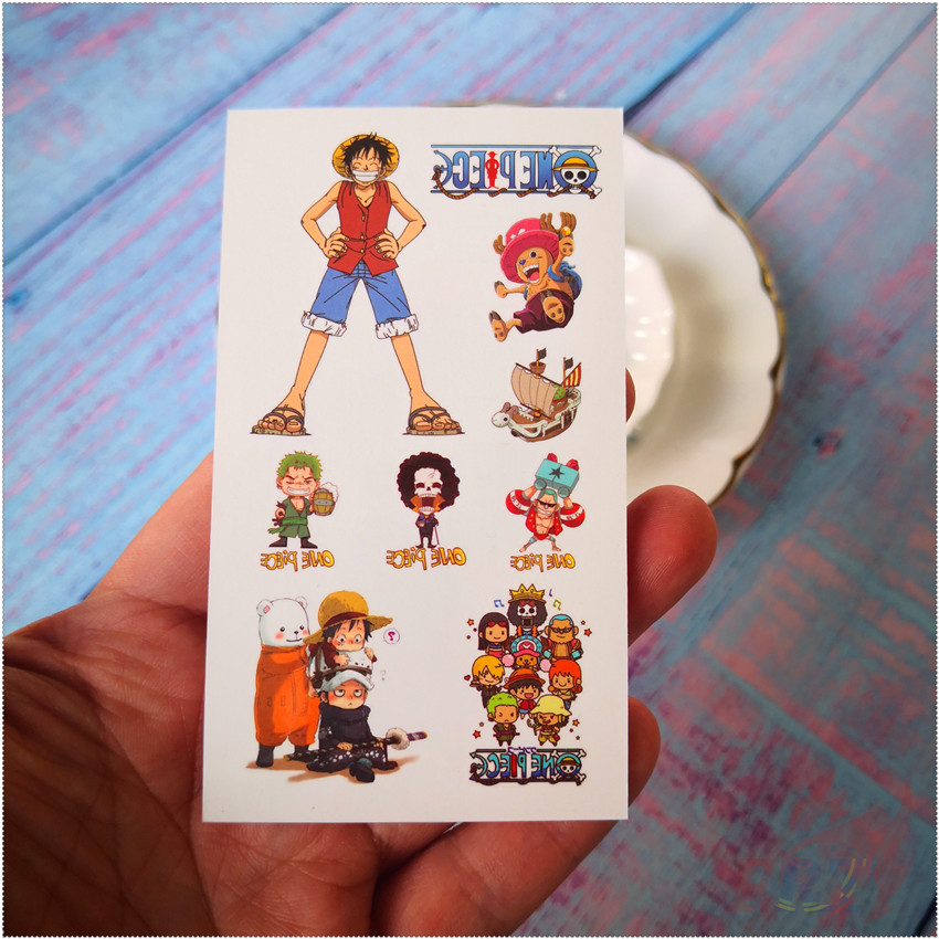 ✿ Miếng Dán Hình Xăm Tạm Thời mini one piece series 01 - anime 01 ✿ 1 Tấm Hình Xăm Dán Chống Nước zoro Quyến Rũ Cho Tay / Chân / Cơ Thể