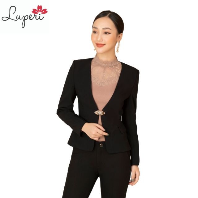Áo Vest Nữ Công Sở Hai Lớp Cao Cấp LUPERI LFVEST069
