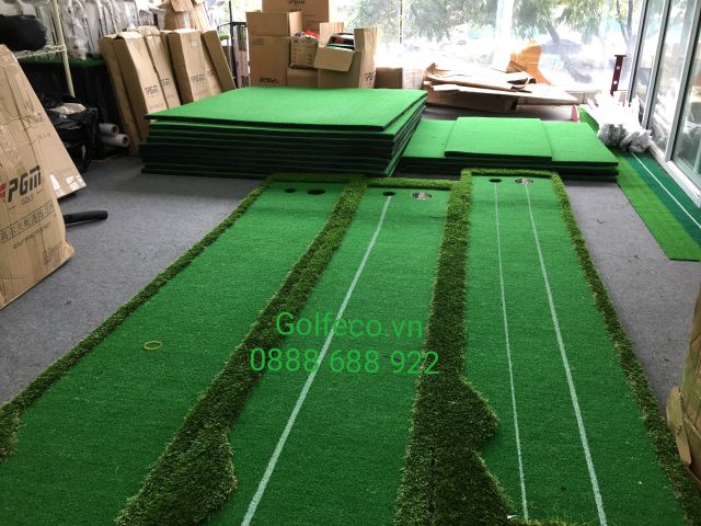 Thảm tập Golf swing kích thước 1,5x1,5m - Tặng kèm 2 tee và 3 bóng