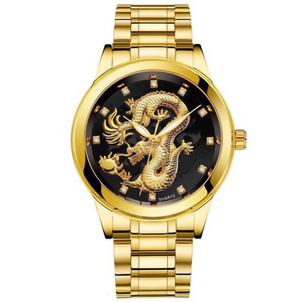 Đồng hồ FNGEEN mặt rồng 3d phong cách thời trang lịch lãm, đồng hồ thời trang nam thép không gỉ | BigBuy360 - bigbuy360.vn