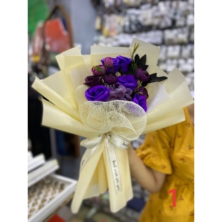 HOA SÁP MIX HOA LỤA BÓ TO ( ảnh thật)