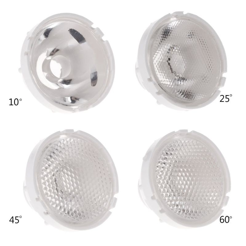 Thấu kính phản quang cho đèn LED 21mm 10 / 25 / 45 / 60 Độ