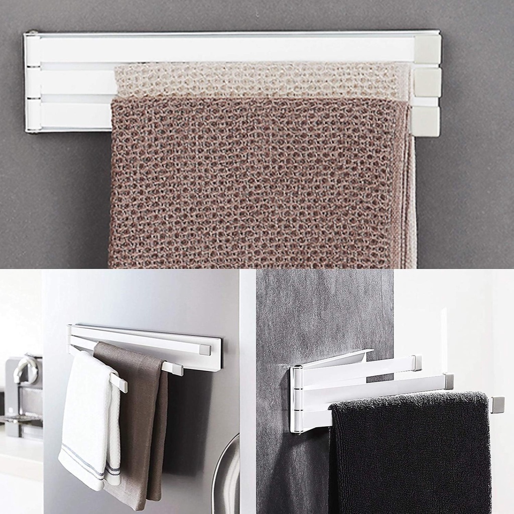 Giá Đỡ Treo Khăn Tắm Có Thể Gấp Gọn Tiện Dụng Cho Phòng Tắm