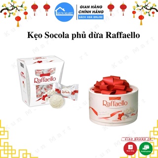 Kẹo socola 💖 Kẹo socola phủ dừa nhân hạt dẻ Raffaello chuẩn hàng Nga hộp 230g