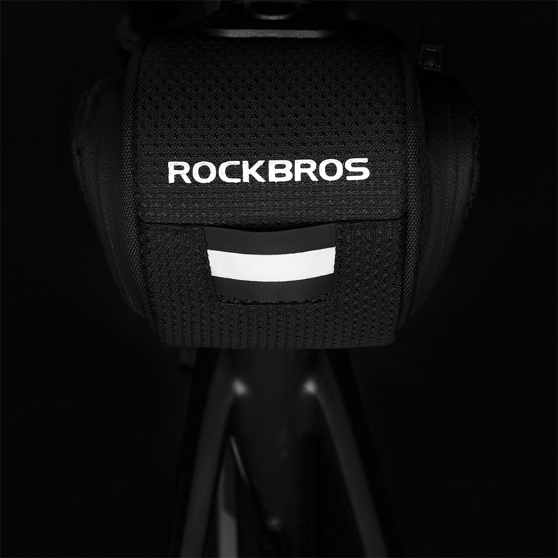 Túi gắn sau yên ROCKBROS phản quang chống thấm nước kèm giá đỡ tháo lắp nhanh cho xe đạp MTB xe đạp đường bộ