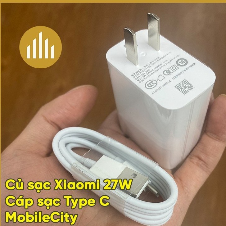 [Mã ELMSM3 giảm 20K đơn bất kì] Củ sạc nhanh Xiaomi 27W (Redmi K20, K20 Pro, Redmi K30, Mi 9, 9T, 9T Pro) MDY-10-EH