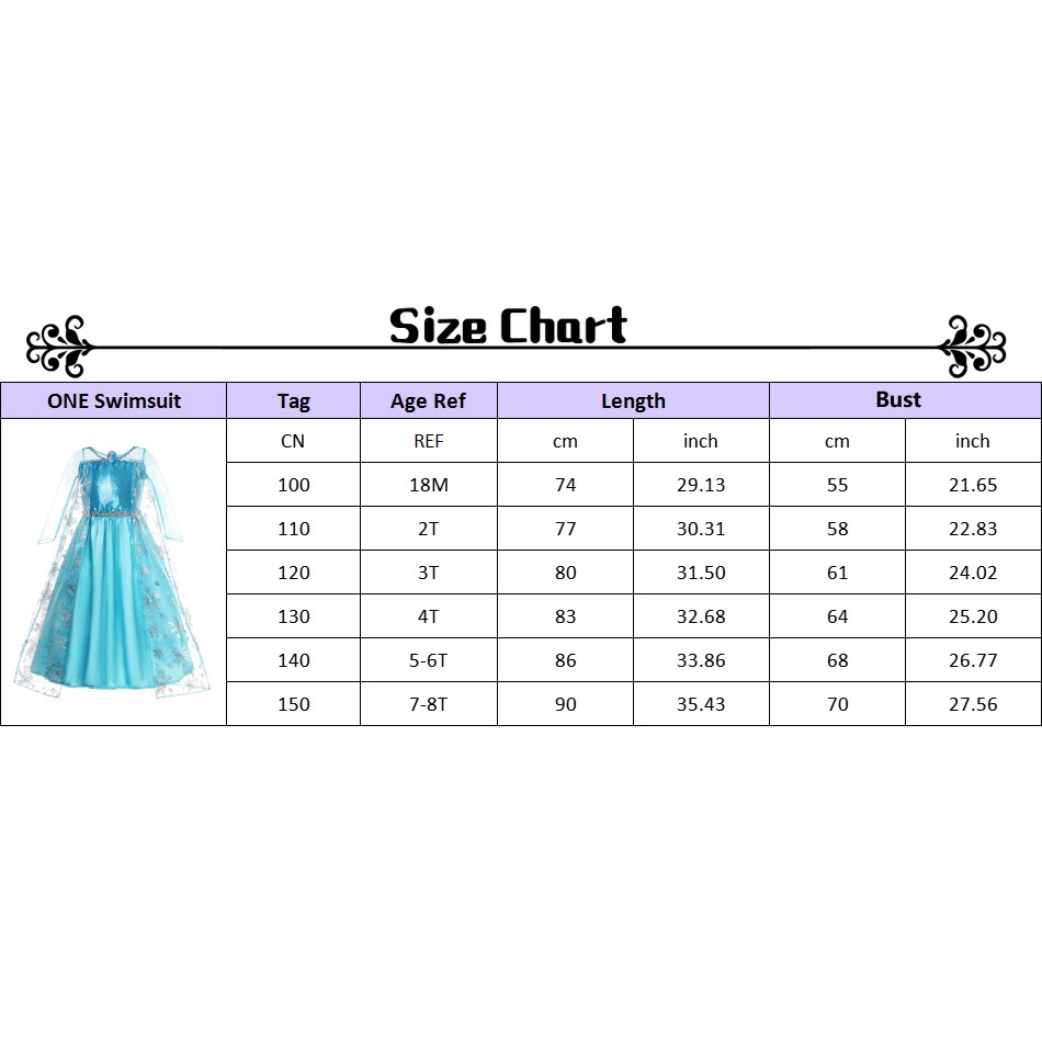 Đầm Công Chúa Elsa Hóa Trang Nữ Hoàng Băng Giá Cho Bé Gái TSBBWQ142