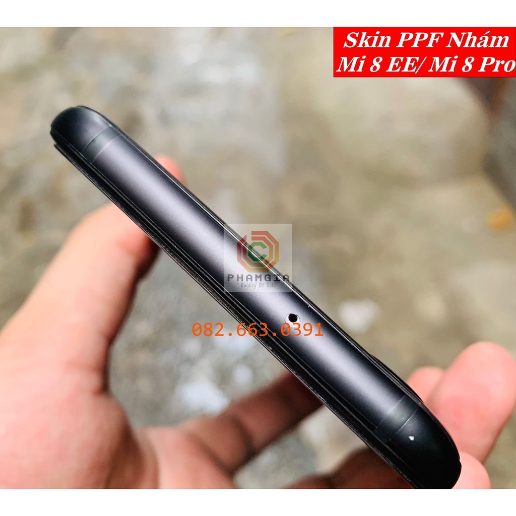Dán PPF bóng, nhám cho Xiaomi Mi 8/ Mi 8 Pro màn hình, mặt lưng, full lưng viền siêu bảo vệ