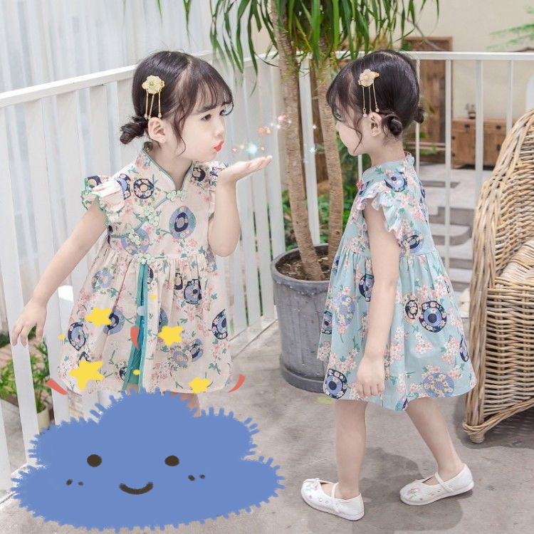 Váy Sườn Xám Trẻ Em Mới Của Trung Quốc