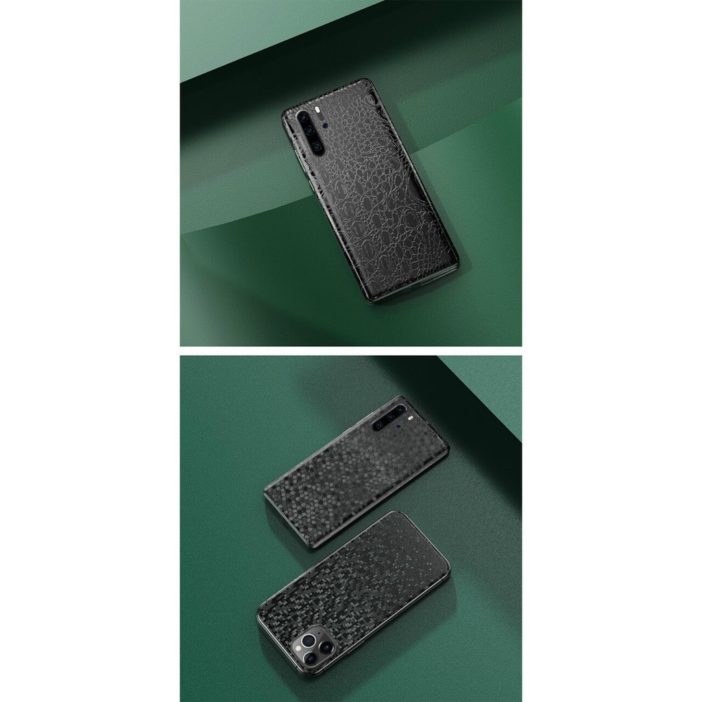 Miếng dán mặt lưng vân cao cấp Iphone 12 Pro Max / 12 Pro / 12 Rock Space