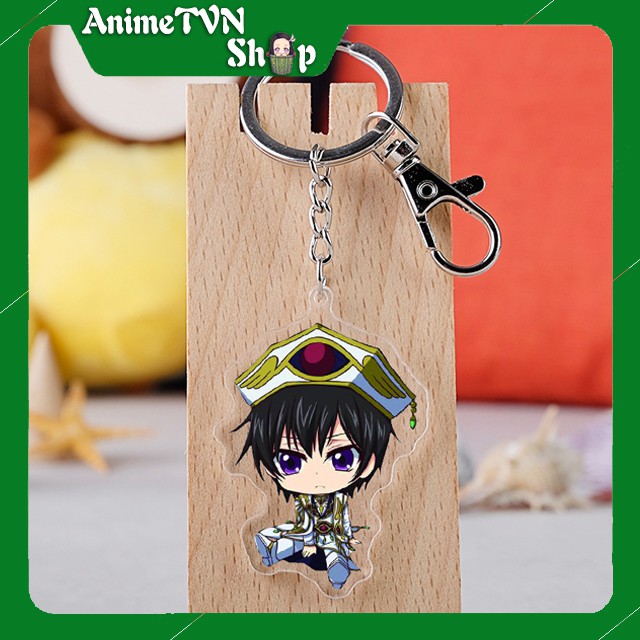 Móc khoá Mica dây xịn anime Code Geass: Hangyaku No Lelouch - Nhựa Cứng Acrylic In 2 mặt sắc nét ( ảnh thật )