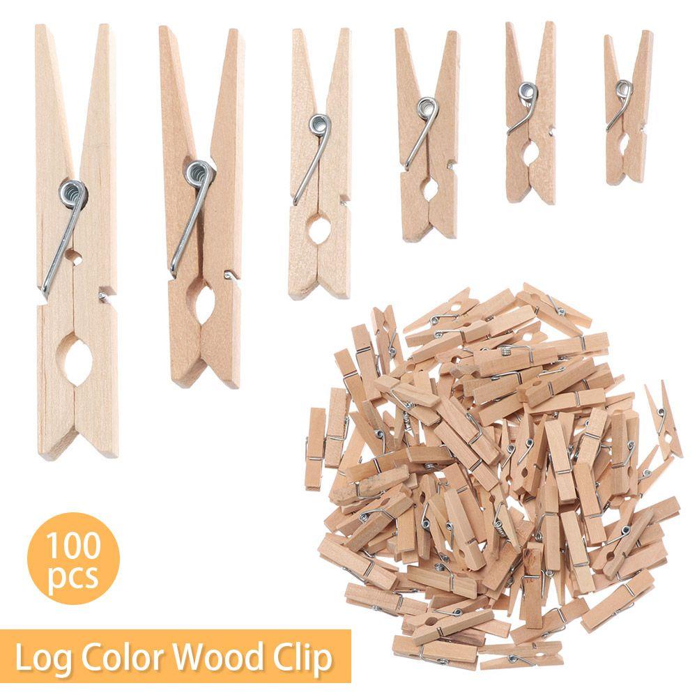 CONOPERY Set 100 Kẹp Gỗ Phơi Quần Áo / Đồ Dùng Tiện Dụng