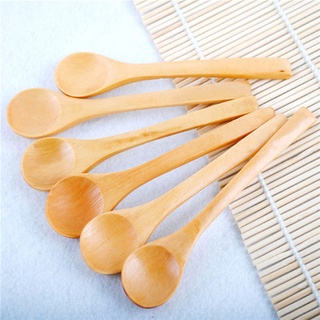 5 Muỗng gỗ nhỏ xinh cho bé ăn tráng miệng Muỗng thìa gỗ cỡ nhỏ múc Muỗng gỗ tre múc cà phê/trà/gia vị cỡ tiện dụng cho nhà bếp