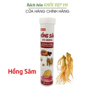Viên sủi Hồng sâm Red Ginseng NFC Pharma tăng sức đề kháng, sức khỏe - 20 viên