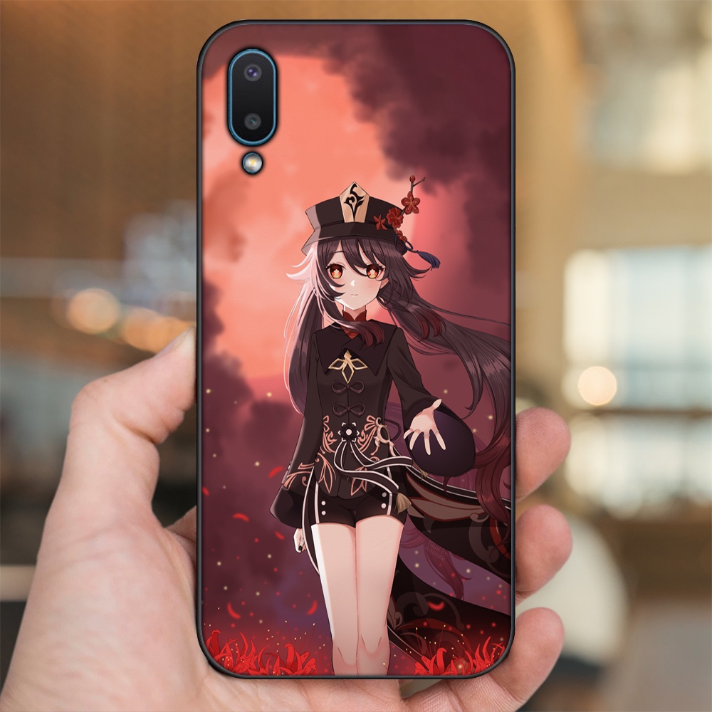 Ốp lưng Samsung A02 viền đen in hình Hutao Genshin Impact