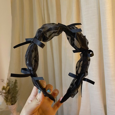 Băng Đô Cài Tóc Phối Lưới Thời Trang Hàn Quốc Cho Nữ