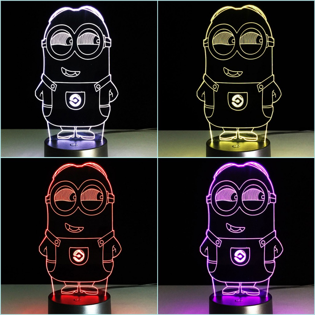 Đèn ngủ trẻ em minion led 3d