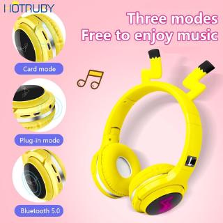 Tai Nghe Bluetooth Không Dây Hình Pikachu Dễ Thương