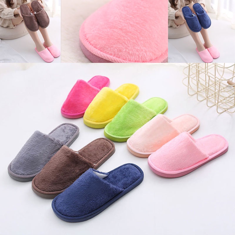 Dép bông đi trong nhà mùa đông Full size nhiều màu nam nữ, dép bông đi văn phòng, spa, khách sạn A136 ACCESSORIES
